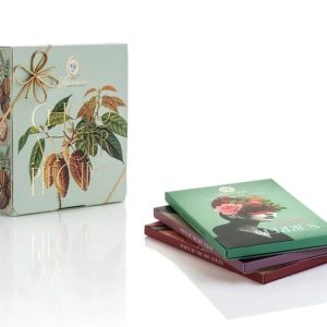 Cutie cadou cu trei tipuri de ciocolată artizanală Laurence Chocolate