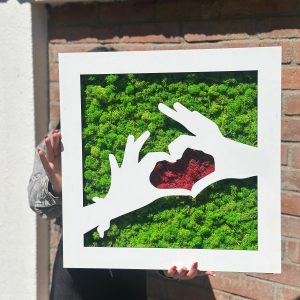 Tablou Licheni „Cuore”