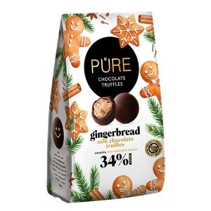 Trufe de ciocolată cu lapte cu aroma de turta dulce Pure Chocolate 120g